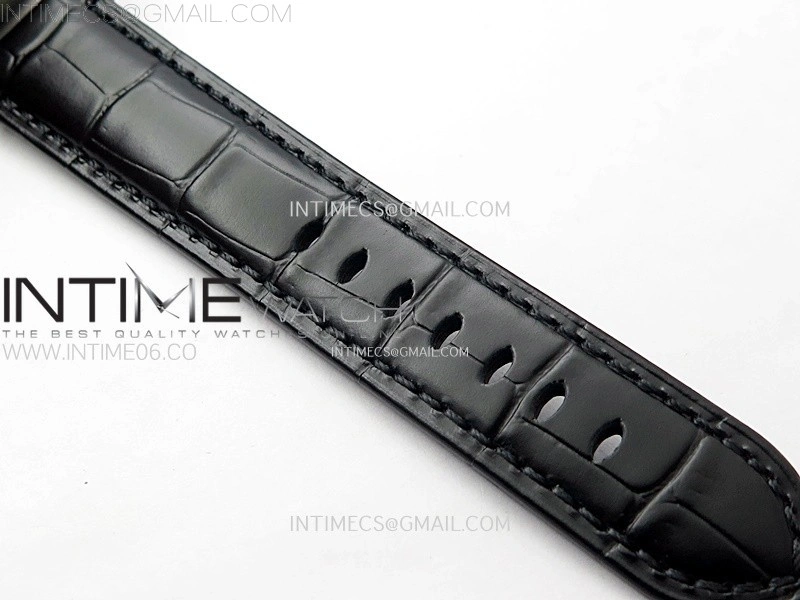 PAM1279 X Luminor GMT 42mm Titanium VSF 1:1 Best Edition Blue Dial on Black Leather Strap P.9011 Super Clone